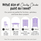 Chalky Chicks All-in-One Chalk Paint for Furniture or Cabinet - 4Fl Oz-Matte Finish Sweet Lilac (Light Purple) for Metal, Wood Furniture Paint - No Sanding All-in-One for Home Decor & Crafts, USA Made