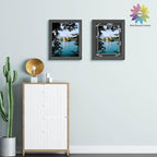 MBC Mat Board Center, 10 Pack 11X14 for 9X12 Black Picture Mats Frame Mattes, Bevel Cut, Acid Free, 4-Ply Thickness