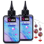 LET'S RESIN UV Resin,200g High Viscosity Crystal Clear Thick UV Resin Kit, Quick-Curing&Low Shrinkage Ultraviolet Epoxy Resin for Crafts, Doming, Coating