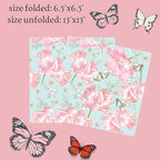 20-ct 13x13 Flowers Paper Luncheon Decoupage Napkins, 3-Ply Servilletas Printed Flower Pink Tulips Cocktail Napkin for Art, Dinner and Party, Disposable Napkins Decor