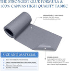 KING MOUNTAIN Canvas Iron on Patch,3"×60",Waterproof 100% Cotton Fabric Repair Patch,Used for Various Sofa,Tent,Clothes,Seats,Suitcases (Light Gray)
