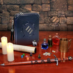 ENHANCE RPG Organizer Case - DnD Binder with Built-in Character Sheet Holder and Erasable Scribe Panel, Dice Rolling Area, Removable Pen Pouch, Miniature Foam Tray, Wrist Strap