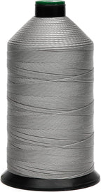 Extra Strong Bonded Nylon Thread #138 Tex135 – 16 OZ, 3000yds, Versatile Stitching Solution for Leather, Upholstery, Canvas Repair and More (Light Gray)