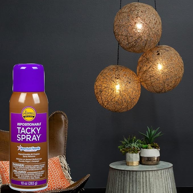 Aleene's Repositionable Tacky Glue Spray, All-Purpose, Temporary Bond Adhesive, 10 oz