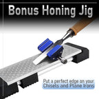 Schaaf Tools Diamond Whetstone Knife Sharpener Complete Kit with Adjustable Base, 2-Sided 400/1000 Grit Diamond Sharpening Stone Set with Chisel Honing Jig & Angle Guide for Knives, Woodworking Tools