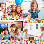 60 Pack Animal Pencil Erasers for Kids, 3D Mini Puzzle Take Apart Erasers, Desk Pets & Treasure Box Toys, Bulk Party Favors, Classroom Prizes, School Supplies, Gift for Boys & Girls