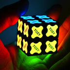 TOSY Magnet Cube 2x2 - 8 Blocks, 2 in 1 Toy: 2x2x2 Puzzle Cube and Customizable Infinity Cube, Glowing, UV Flashlight, Fidget/Sensory/STEM/STEAM Magnet Tiles Birthday Gift for Kids/Teens/Adults