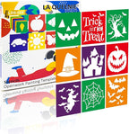 24 Pieces for Kids,Large Drawing Chalk,8 Inches Washable Shape Template Kit for Kids Crafts,Painting Drawing,School Projects (Halloween, 8 inch)