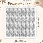 CHGCRAFT Polka Dot Texture Polymer Clay Texture Sheets Geometric Texture Silicone Texture Stamp Clay Texture Mat Modeling Pattern Pad for Jewelry and Clay Earrings Tools, 5.5x5.5 inch
