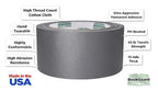 BookGuard 2 inch Premium Bookbinding Repair Cloth Tape, 15 Yard Roll, Gray