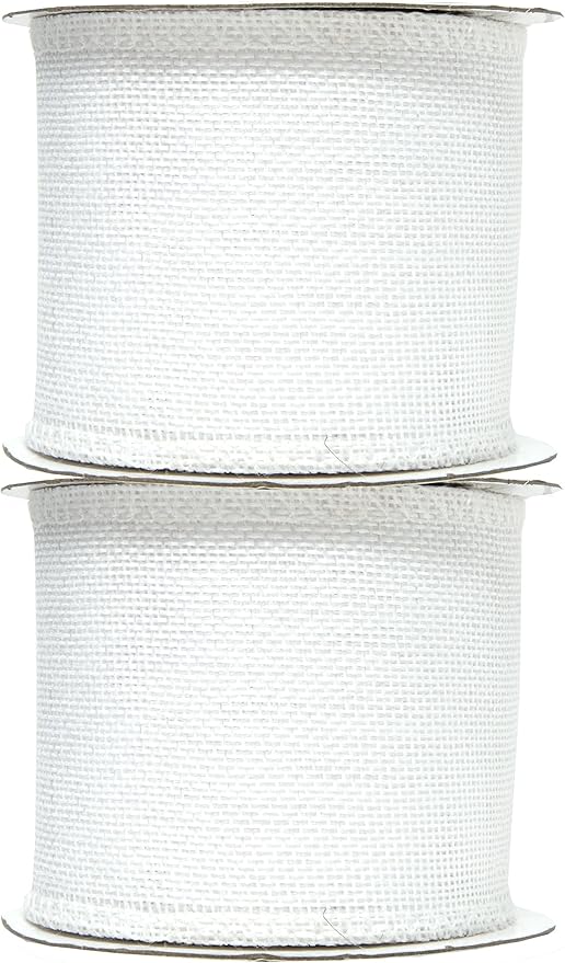 Mandala Crafts White Burlap Ribbon 3 Inches Wide Jute Ribbons for Crafts - 20 Yds Roll Rustic Burlap Wrap Trim Ribbons for Wreaths Bows Wedding Party Decoration