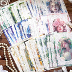 Lace border Scrapbook Paper Set, 150 PCS Goddess of romance Ephemera Pack for Junk Journaling, Scrapbooking, Crafting, DIY Projects, Diaries, and Art Supplies