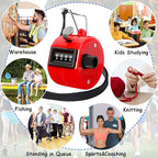 Handheld Mechanical Counter Clicker, 5 Pcs 4-Digital Number Tally Click Counter for School Event Golf Sports Office Stadium