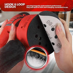 50PCS 5 inch Silicon Carbide Sanding Discs 10000 Grit, Wet Dry Orbital 5 Sander Hook and Loop Sandpaper Disc Ultra Fine Grit, Best for Metal,Automotive Precision Polishing