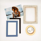 Pack of TEN 8x10 Mats Bevel Cut for 5x8 Photos - Acid Free Brittany Blue Precut Matboards For Pictures, Photos, Framing - 4-ply Thickness