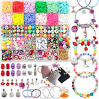 leitait Girls Toys Bracelet Making Kit - 3000pcs Charm Jewelry Making Kit Supplies,Easter Basket Stuffers,Unicorn/Mermaid Crafts Birthday Christmas Gifts for Girls Ages 5 6 7 8 9 10 11 12 Years Old