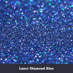 Holographic Fine Glitter for Epoxy Resin DIY Craft,ANGXILIN High Capacity 260g Shaker Bottle Fine Glitter for Nail Art Body Make Up,Tumblers Jewelry Making Laser Fine Glitter (Laser Diamond Blue)
