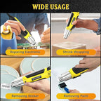 Mini Heat Gun, 500W 2-Temp 662°F-932°F (350°C-500°C) Fast Heat Hot Air Gun with 5.9Ft Cord & Reflector Nozzle for Crafting, Vinyl Wrap, Embossing, Shrink Tubing/Wrapping, Epoxy Resin