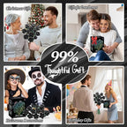 Black Roses Flower Building Set-12Pack, Compatible with Lego Bouquet for Adults,Gothic Horror Flowers Botanical, Gift for Halloween & Valentines Compatible with Lego Roses(585pcs)