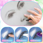 24 Pcs Soft Pastel Drawing Chalk Set Square Sketch Chalk Non-toxic Artist Pastel Sticks for Professional Artists Students and Art Lovers(Black, White)