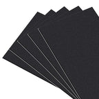 MAGZO 5Pcs Adhesive Foam Padding 1/8 in Thick X 12 in X 8 in,Closed Cell Foam Sheets Neoprene Rubber Self Stick Pads Anti Vibration Pads,Black (12in x 8in x 1/8in, 5Pcs)