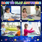 Magnetic Alphabet Maze Board - Letter Puzzle Rockets, Fine Motor Skills Toys for Toddlers 3+ Years, Montessori Sensory Toys for Girls & Boys