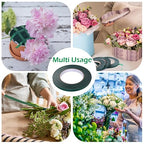 GLAMFIELDS Floral Tape Green, Flower Wrap Adhesive Waterproof Tape for Bouquets 0.25" (60 Yd/180 Ft) - 1 Roll