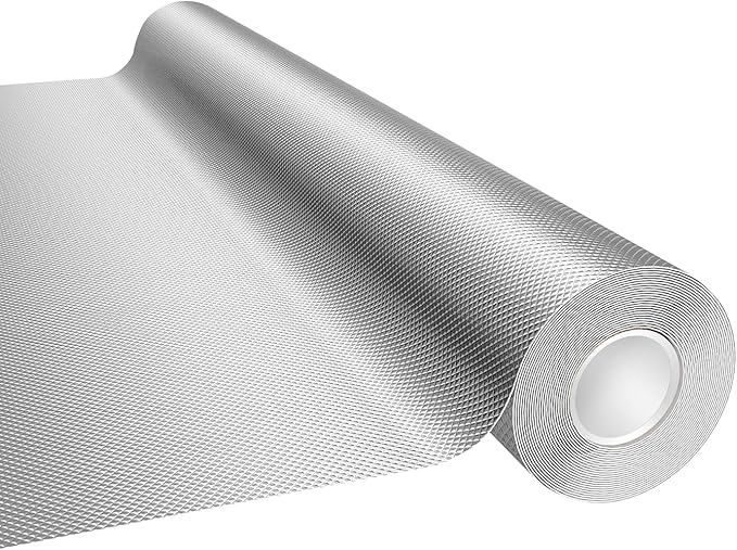 Mylar Film Roll 4FT x 60FT,6 Mil Silver Diamond Film Foil Roll,Heavy-Duty Reflective Film for Grow Room,greenhouses,Grow Tent Systems