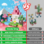Goody King Magnetic Blocks|100PCS Magnetic Building Cubes,Unicorn Magnet Cubes for Kids Age 3 4 5 6 7 8 9 10, STEM Montessori Stacking Toy, Sensory Tiles Building Christmas