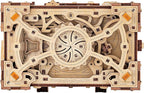 Wood Trick Enigma Chest Lock Puzzle Box Wooden 3D Puzzles for Adults to Build - Engineering DIY Project Mechanical Model Kits for Adults Wooden Models