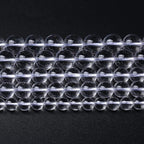 AAAAA Natural Clear White Crystal Quartz Beads Round Loose Spacer Beads for Jewelry Making DIY Bracelets Crystal Energy Healing Power Stone 60pcs 6mm 15 Inch
