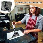 Yeaqee 8 Pcs 6 x 6 Inch Linoleum Block Rubber Carving Block Soft Linocut Blocks Large Linoleum Sheet Unmounted Lino Plates for Engraving Art Project Printmaking Artist Studio Supplies, Gray