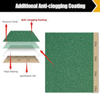 60 Grit Aluminum Oxide Sandpaper, 9x11 Inch Sheets, 12 Pack, Compatible with Sanding Block, for Wood, Metal, Fiberglass