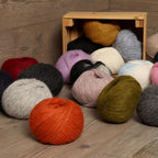Pullu - Baby Alpaca Merino Wool Yarn Set of 3 Skeins (150 Grams) Worsted Weight - Sourced Directly from Peru - Heavenly Soft and Perfect for Knitting and Crocheting (Sunset)