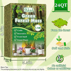 Halatool 1.1LB Green Moss for Potted Plants, 25QT Orchid Moss Potting Mix, Forest Moss for Indoor Plants, Indoor Potting Plant Moss for Repotting Terrariums Garden Reptiles