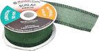 Mandala Crafts Green Burlap Ribbon 1.5 Inches Wide Jute Ribbons for Crafts - 20 Yds Roll Rustic Burlap Wrap Trim Ribbons for Wreaths Bows Wedding Party Decoration