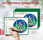 Roll A Christmas Tree Dice Game, Christmas Games for Families & Large Groups-25 Players, Xmas Party Games for Adults, Green Theme Winter Holiday Decorations White Elephant Gifts Ideas