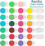 Renfio Iridescent Ultra Fine Glitter Powder Resin Supplies Glitters 1.94 Oz (55g) PET Flake Crafts Sequins 1/128" 0.008" 0.2mm Epoxy Chips Flakes for Tumblers Slime Painting - Purple