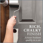 AMY HOWARD AT HOME Chalk-Based One Step Paint for Furniture, Cabinetry, Decor, Finish, and More | No Stripping, Sanding, or Priming | Medium Base | 16 Ounce | Selznick Grey