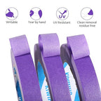 Purple Painters Tape,1" x 60 Yards x 5 Rolls (300 Yards Total) - 14 Day Easy Removal Decorative Masking Tape for Painting,Labeling,DIY Crafting,Decoration and School Projects