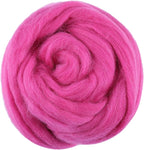 3.53oz Wool Roving Yarn, Wool Felting Supplies, Pure Wool, Chunky Yarn, Spinning Wool Roving for Needle Felting Wet Felt DIY Hand Spinning (Grape Purple)