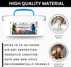 Pixiss Foam Clay (1500g, Black + White)