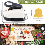 Christmas Punch 1 inch, Bell Punch for Paper Crafting, Bell Shape Hole Puncher for Crafts, Paper Punches for Christmas, Crafts Puncher for Handmade Scrapbook Cards