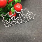 Metal Cutting Dies DIY Embossing Stencil Template Scrapbooking Card Making Mold Photo Album Arts Crafts Tools (8 Stars- 7.8x4cm)