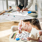 Small White Board Dry Erase 6 Pack Classroom Pack,9"x12"Double Sided Personal Mini Whiteboard for Students School,Portable White Boards Lapboards Including Dry Erase Erasers and Markers