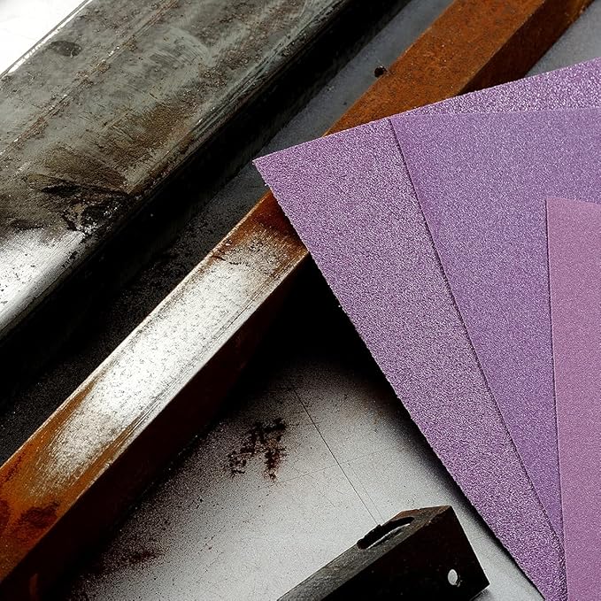 Sandpaper 120 Grit, Wet Dry Sanding Sheets 9 x 11 Inch, Advanced White Fused Alumina Abrasive Sander Paper for Wood Furniture Finishing, Metal Sanding, Automotive Polishing,12-Sheets