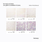 Hemway Polyurethane & Epoxy Resin Glitter 100g / 3.5oz Metallic Crystal Flake Additive for Flooring Jewelry Tumblers Glass Pigment - Microfine (1/256" 0.004" 0.1mm) - Mother of Pearl Iridescent