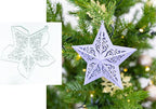 Metal Cutting Dies DIY Merry Christams Embossing Stencil Template Scrapbooking Card Making Mold Photo Album Arts Crafts Tools (Christmas Star- 14.9x14.7cm)