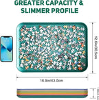16.9" x 12" Extra-Large Puzzle Sorting Trays Stackable, 6 Pack Puzzle Sorter for Sorting 2000/3000/5000 Puzzle Pieces