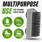 Grip Clean Heavy-Duty Hand Cleaner for Mechanics with Nail Brush - Moisturizing Coconut Oil Hand Cleaner Liquid Hand Soap with Stiff Bristle Nail Brush, Lime Scent - 32 Fl Oz Pump Top + Brush